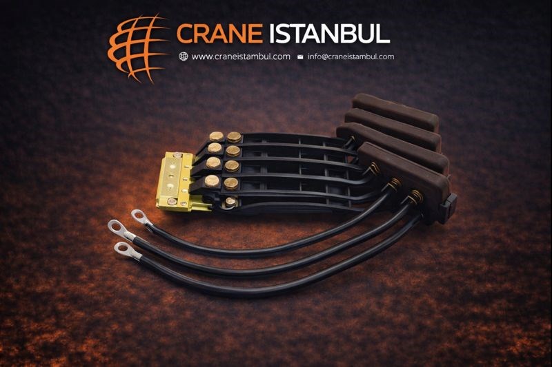 4 iletkenli açık bara akım alıc fırçalar